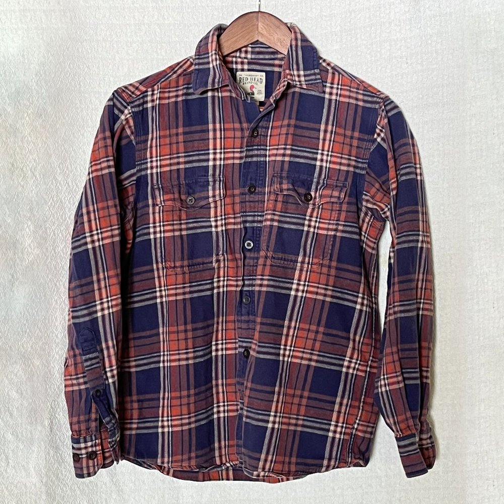 100% Cotton Flannel Shirt Plaid RedHead Brand Co. | Small